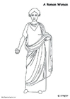 F�rgl�ggningsbilder romersk kvinna
