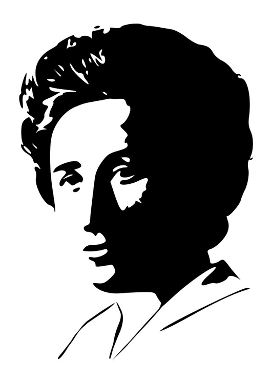 Målarbild Rosa Luxemburg