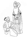 F�rgl�ggningsbilder Sankt Nikolas och Svarte Petter