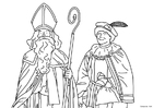 F�rgl�ggningsbilder Sankt Nikolas och Svarte Petter