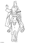 F�rgl�ggningsbilder Sankt Nikolas till häst