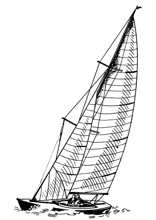 Målarbild segelfartyg