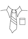 F�rgl�ggningsbilder skjorta med slips