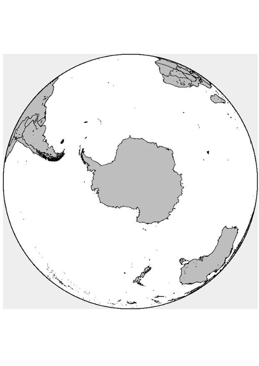 Målarbild Sydpolen