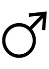symbol för man