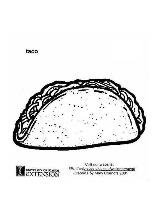 Målarbild Tacos