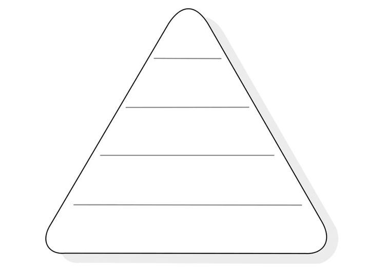 Målarbild tom matpyramid