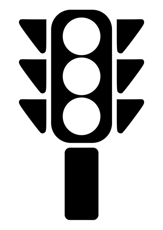 Målarbild trafikljus