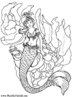 undervattens-sjöjungfru