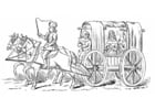 F�rgl�ggningsbilder vagn från 1400-talet