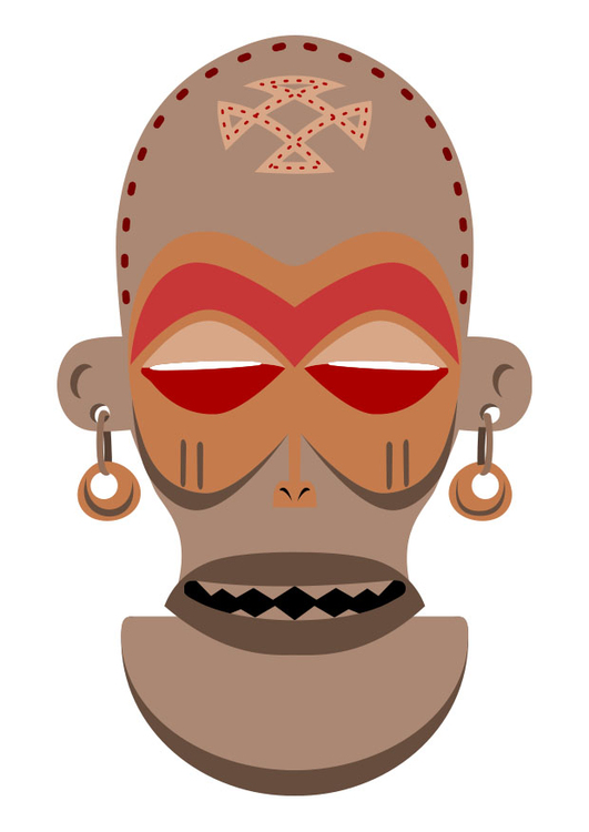 bild Afrikansk mask - Zaire - Angola