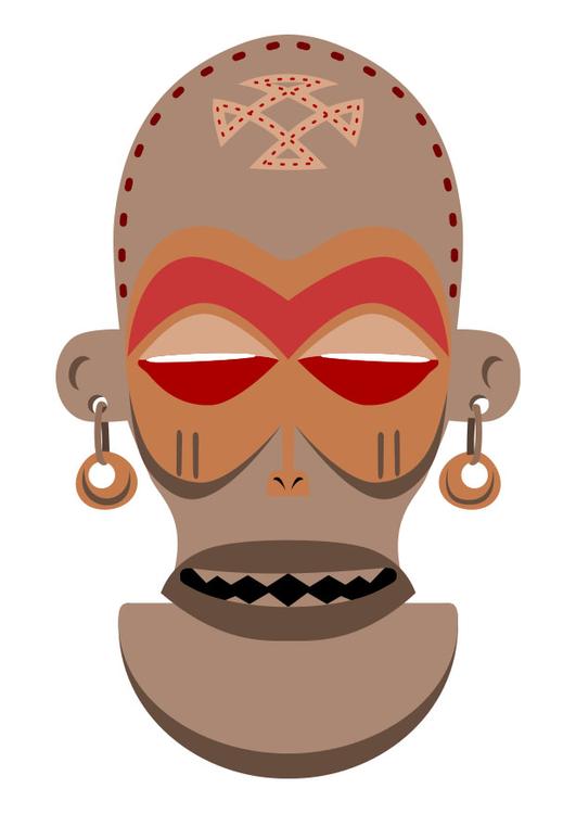 Afrikansk mask - Zaire - Angola