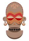 bild Afrikansk mask - Zaire - Angola