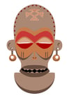 bild Afrikansk mask - Zaire - Angola