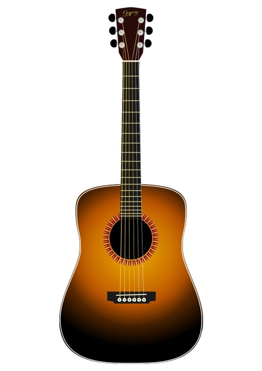 bild akustisk gitarr