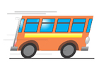 bild buss i rörelse