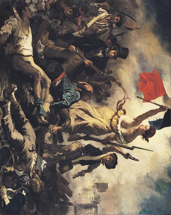 Eugene Delacroix - Friheten leder folket - franska revolutionen