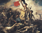 bild Eugene Delacroix - Friheten leder folket - franska revolutionen