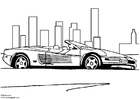 Målarbild ferrari testarossa