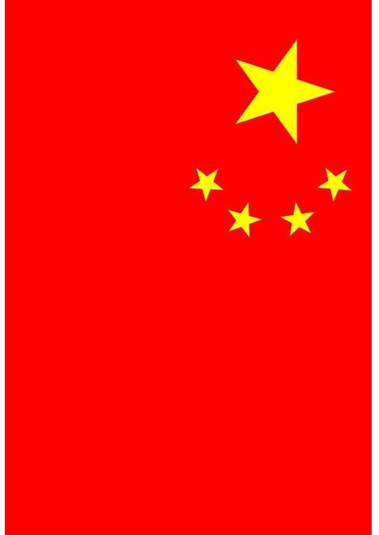 Folkrepubliken Kinas flagga