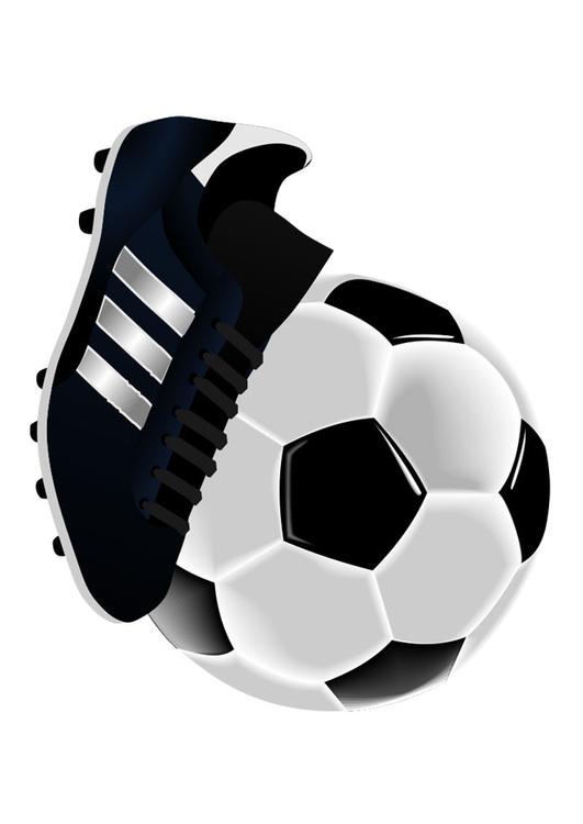  fotbolls sko och boll