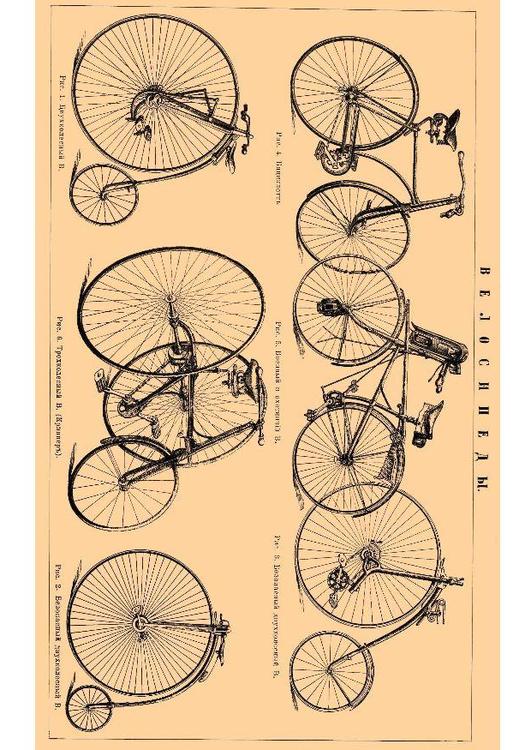 gammaldags cyklar