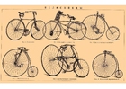 bild gammaldags cyklar