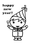 Målarbild gott nytt Ã¥r
