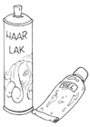 Målarbild hÃ¥rstyling - gel och spray