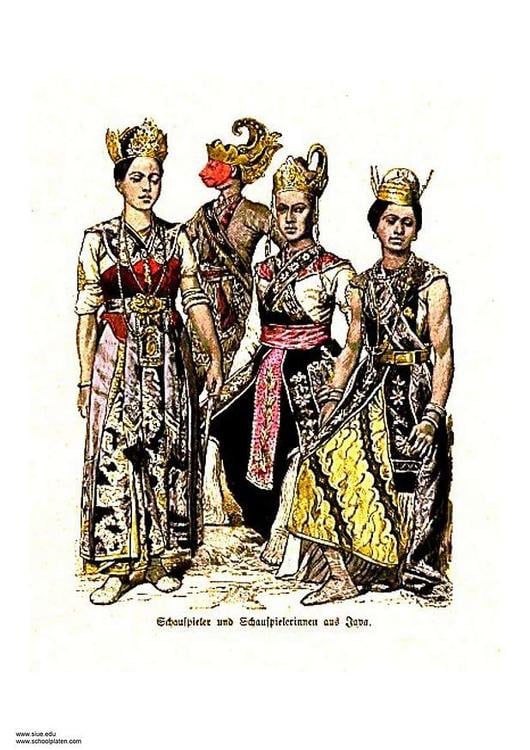 Javanesiska dansare 19:e Ã¥rhundradet