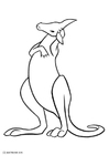 Målarbild känguru