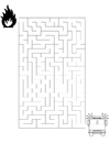 Målarbild labyrint - brandkÃ¥r