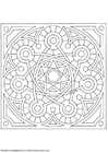 Målarbild mandala 1502b
