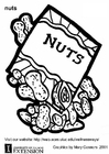 Målarbild nötter