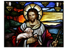 Påsk - Jesus med lamm