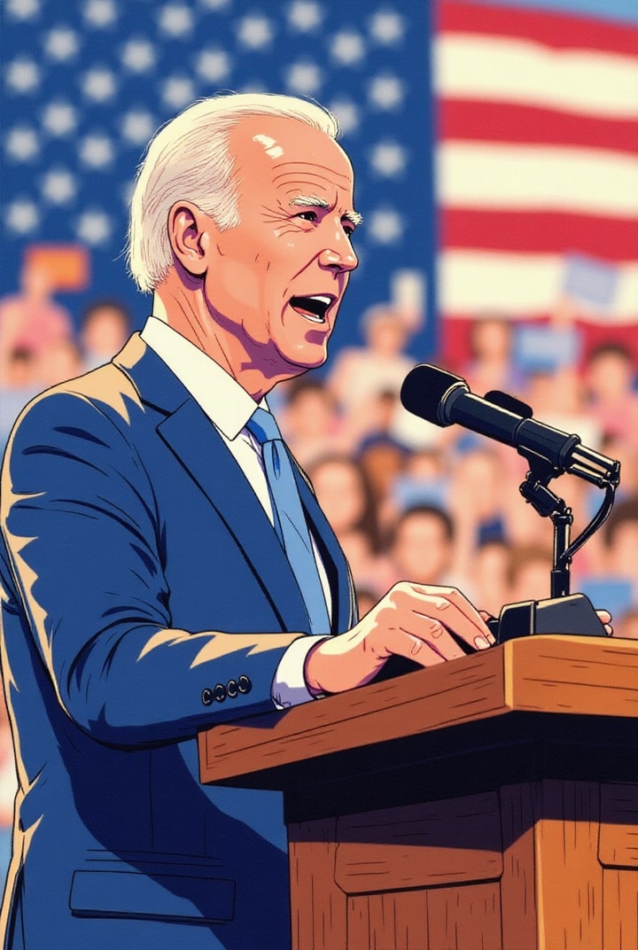 President Biden vid ett möte