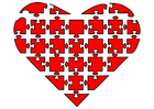 bild puzzelhjärta