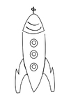 Målarbild raket