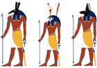 bilder Set, Horus och Anubis