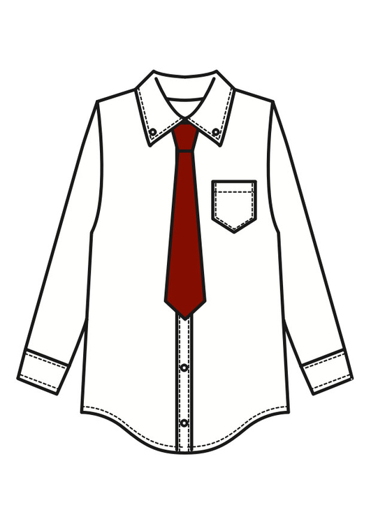 bild skjorta med slips