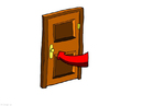 bild stänga dörren - spara energi