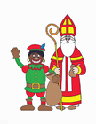 bild Svarte Petter och S:t Nikolaus
