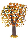 träd om hösten