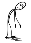 Målarbild trött