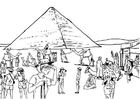 Målarbild turism, egypten