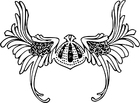 Målarbild vikingahjälm