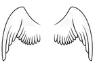 Målarbild vingar