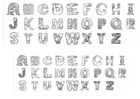 Målarbild alfabet