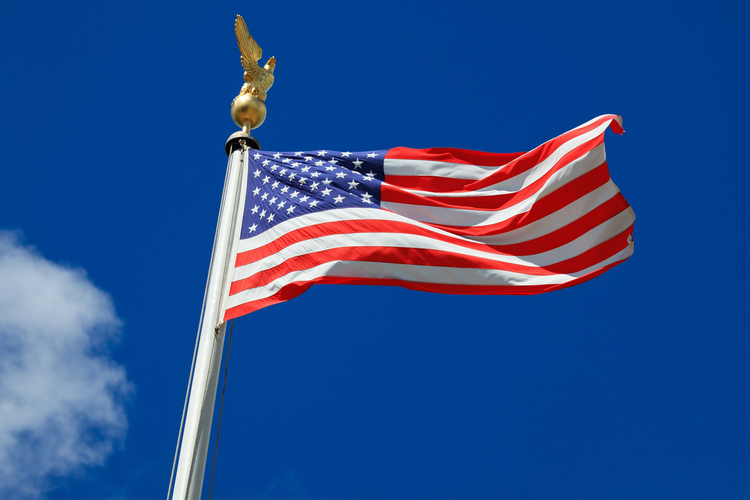 Foto amerikanska flaggan