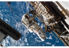 Foton astronaut på rymdstation